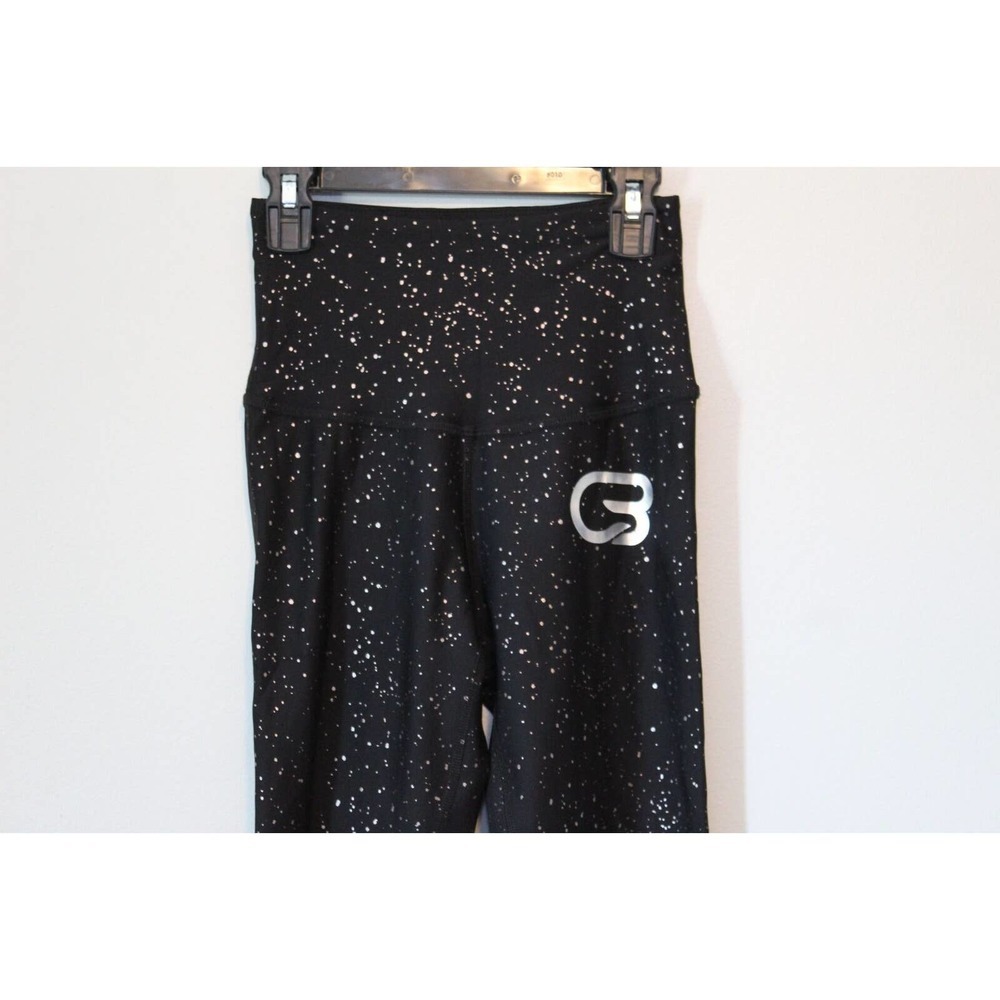 ✨2/$20 Beyond Yoga Alloy Ombre Speckled Midi Leggings Small Logo JLo Sparkle - Picture 4 of 16